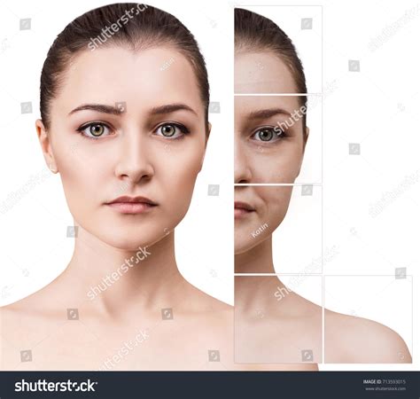 Womans Face Before After Rejuvenation Stock Photo Shutterstock