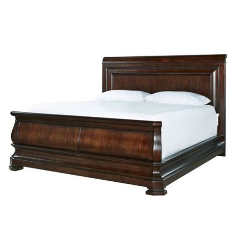 Universal Furniture Reprise Queen Sleigh Bed In Rustic Cherry Cymax
