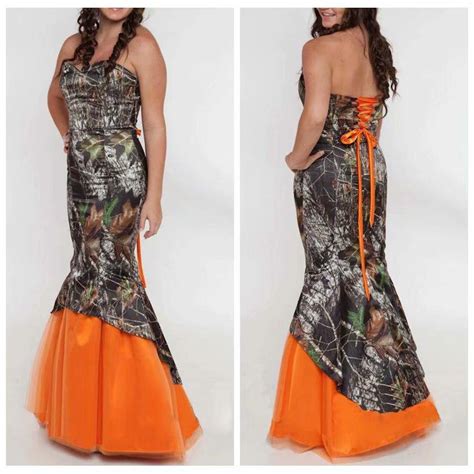 Whatever you're shopping for, we've got it. Plus Size Camo Wedding Dresses Mermaid Orange Tulle ...