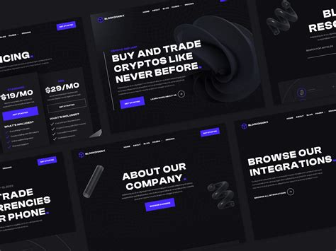 Blockchain X App HTML5 Responsive Website Template