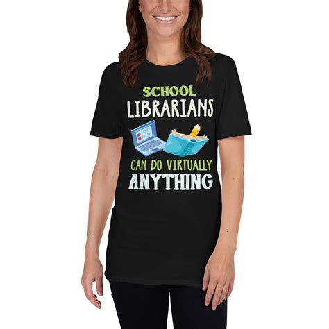 Funny Librarian Tshirt Humor School Librarian T Funny Etsy