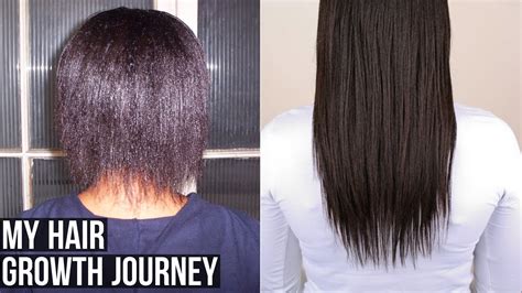 My Hair Growth Journey┃relaxed Hair Youtube