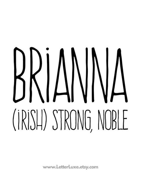 Meaning For The Name Brianna Cool Guy Names