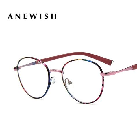 Anewish Women S Optical Glasses Frame For Women Eyewear Eyeglasses Frames Vintage Round Lenses