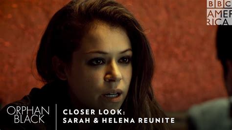 closer look sarah and helena reunite orphan black season 5 bbc america youtube