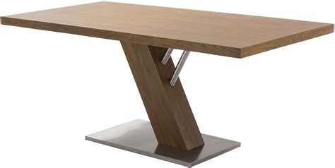 Fusion Contemporary Stainless Steel Dining Table From Armen Living