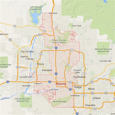 Phoenix Arizona Map United States