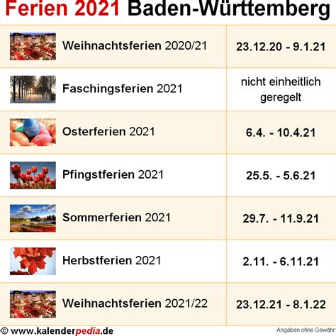 Heute haben wir sonntag, den 11. Ferien Bw 2021 Faschingsferien / FERIEN Baden-Württemberg ...