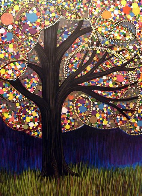 Gumball Tree 00053 By Monica Furlow In 2021 Tree Art Mosaic Art