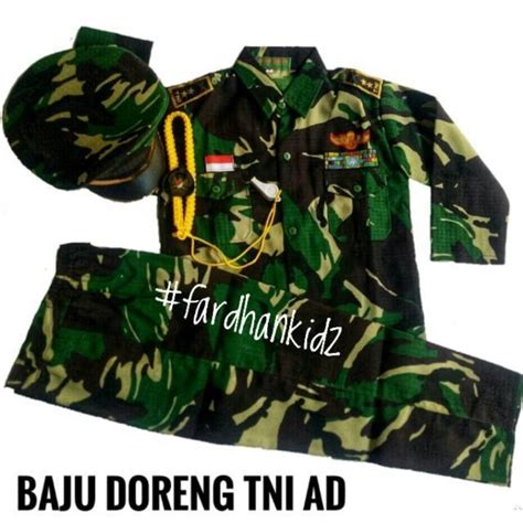 Baju Kostum Karnaval Profesi Tentara Abri Doreng Anak Paud Tk Dan Sd Dan Dewasa Shopee Indonesia