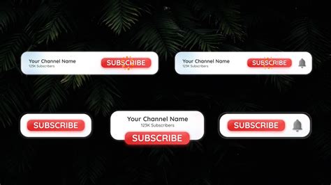 Sleek Youtube Subscribe Button Pack Free Premiere Pro Mogrt Files Pik