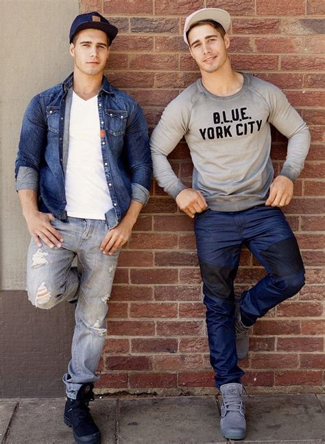 Casual Twins Hot Twins Men Mens Outfits Twin Male Models