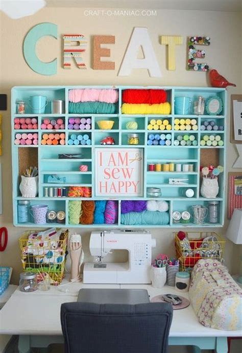 48 Awesome Diy Craft Room Ideas For Small Spaces Small Craft Rooms