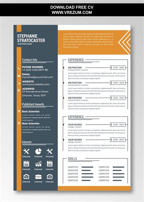 Making a professional resume of yourself is important to make a perfect first impression to your future employer or human resource manager. (EDITABLE) - FREE CV Templates For Data Analyst in 2020 ...