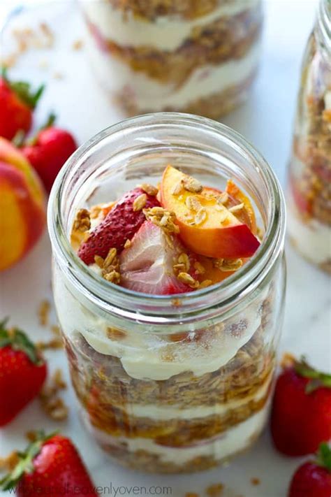 Baked Peaches With Oatmeal Pecan Streusel