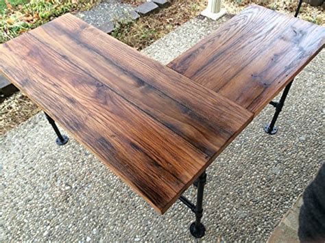 This stz cut pipe is the perfect choice for your residential gas pipe. Rustic Reclaimed Barn Wood L Desk Table - Solid Oak W/ 28 ...