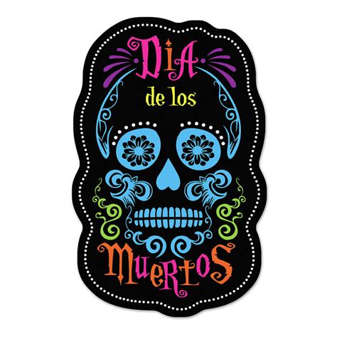 Beistle Day Of The Dead Decorday Of The Dead Sign Cutoutssize 34