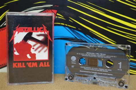 Metallica Kill Em All Cassette Tape 1988 Elektra Records 80s