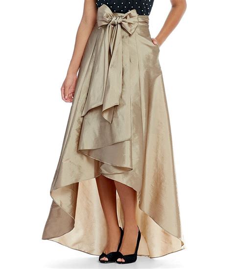 antique bronze adrianna papell hi low taffeta skirt taffeta skirt pinstripe dress skirt design
