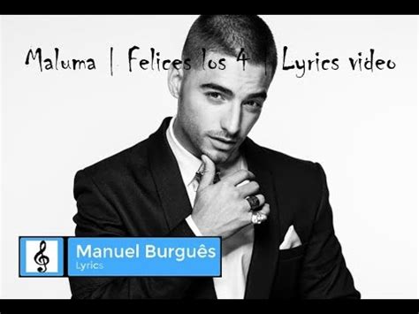 Dm y si con otro pasas el rato. Maluma - Felices los 4 | Lyrics video - YouTube