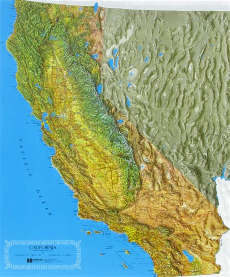 Raised Relief Maps Of California California Relief Map Printable