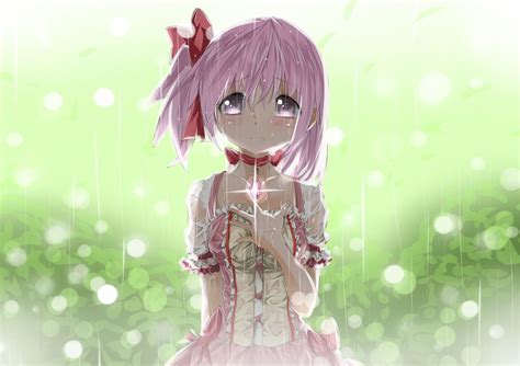 Wallpaper Illustration Anime Toy Pink Girl Fairy Cry Madoka