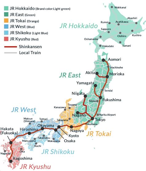 Jr Pass Map Of Japan United States Map