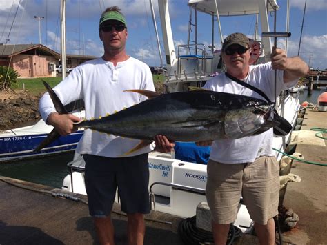 C Lure Fishing Chaters Kauai Hawaii Feb 1st Yellowfin Tuna