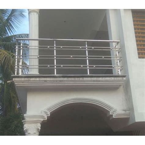 Silver 304 Stainless Steel Balcony Railing Rd Steel Wala Id 20191973497