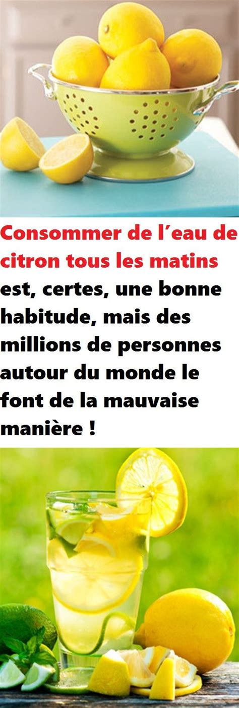 Consommer De Leau De Citron Tous Les Matins Est Certes Une Bonne Hot Sex Picture