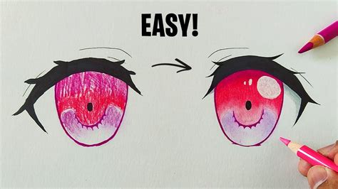 How To Color Anime Eyes With Colored Pencils Youtube