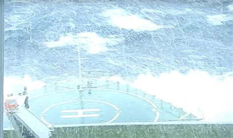 Watch Cruise Ship Video Battling Wave Reaching Near 70 Feet Cruise