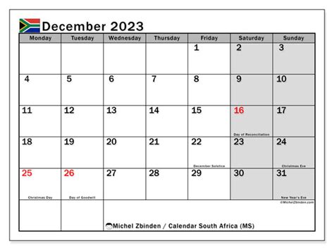 South African School Calendar 2023 Edusvetgobgt