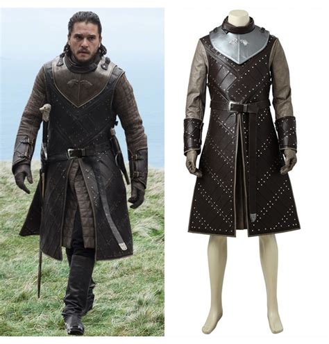 Game Of Thrones 8 Jon Snow Cosplay Costume Deluxe