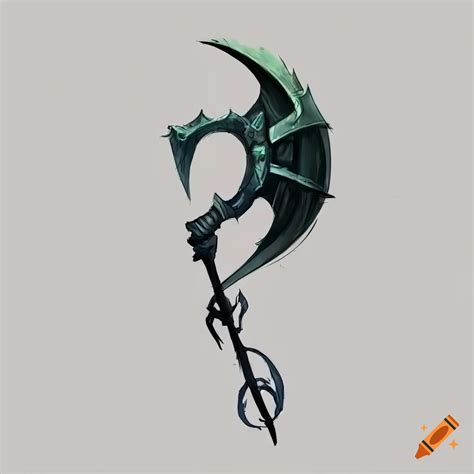 Concept Art Of A Scythe On White Background