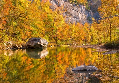 Fall Reflections Buffalo National River Arkansas Scenic Views