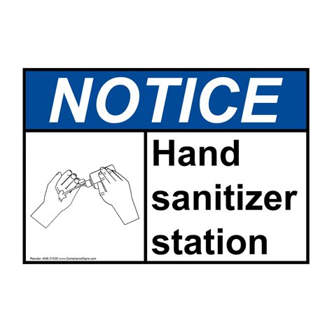 Printable Hand Sanitizer Station Sign Printable Word Searches