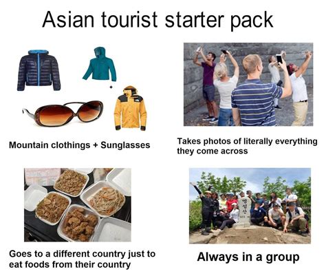 Asian Tourist Starter Pack Rstarterpacks