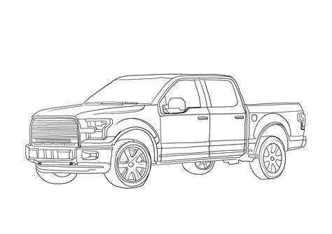 Dibujo De Ford Pickup De Para Colorear Dibujos Para Colorear The Best
