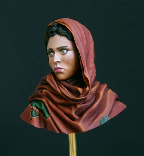 Afghan Girl With Green Eyes By Pit Rehmke · Puttyandpaint