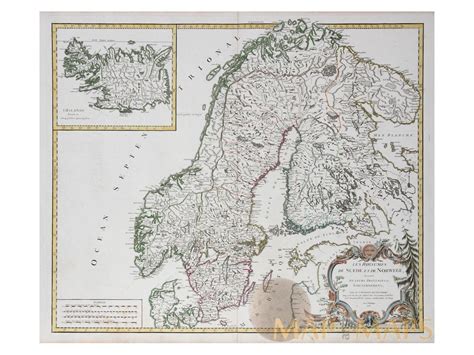 De Suede Et De Norwege Sweden Norway Finland Lapland Russia Map