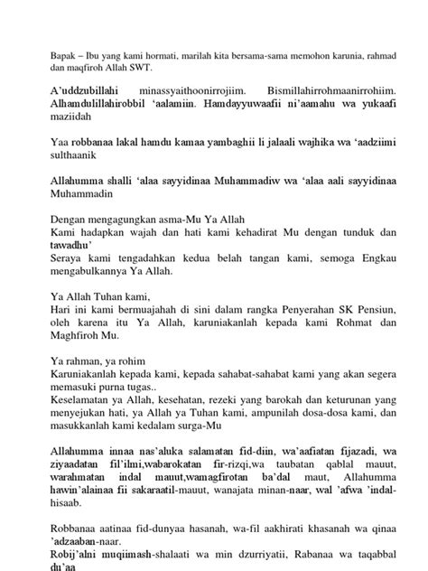 Doa Perpisahan Guru Pensiun – Cara Golden