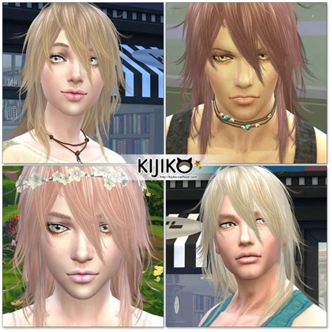 Pink And Fluffy Hair F Ts3 To Ts4 Conversion At Kijiko