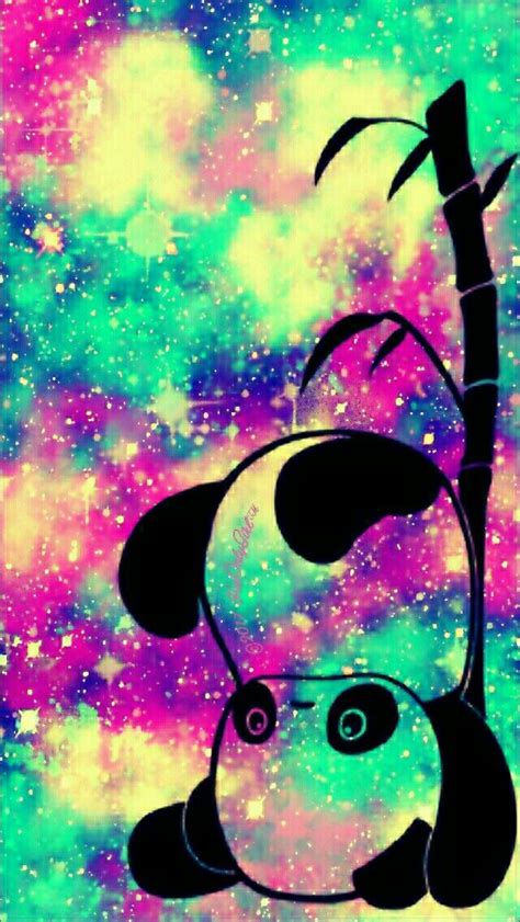 Topsy Turvy panda iPhone/Android galaxy wallpaper I ...