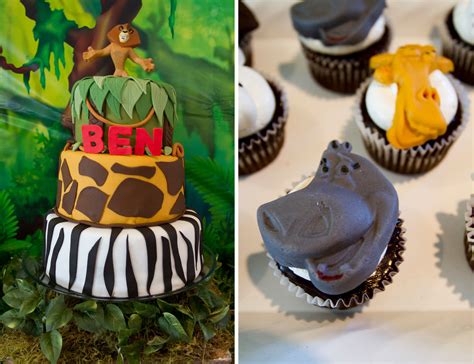 Madagascar birthday party theme decoration setup ideas designed by tulips events management in… Madagascar Jungle First Birthday Party | Love Every Detail