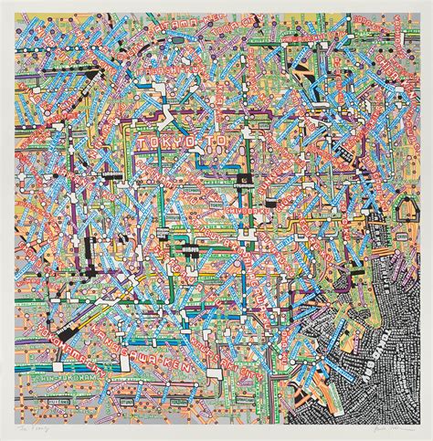 Paula Scher Tokyo Paula Scher Maps Screenprint Contemporary Art