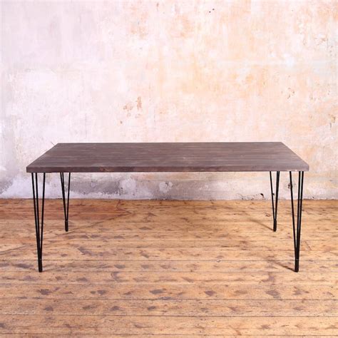 Folly Hairpin Legs Industrial Style Dining Table By Cosy Wood