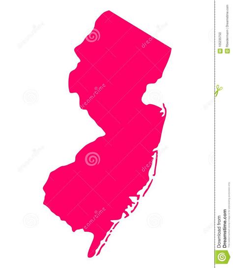 Mapa De New Jersey Ilustraci N Del Vector Ilustraci N De Nuevo