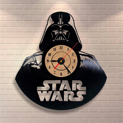 Handmade Star Wars Darth Vader Vinyl Clock Wall Buy On