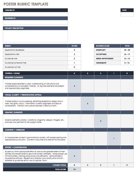 Sample templates and example rubric features and phrases. Excel Hiring Rubric Template - 15 Free Rubric Templates ...